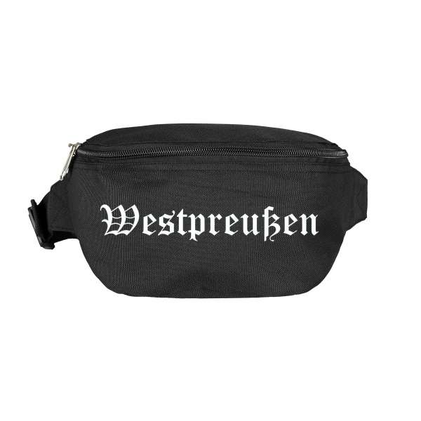 Westpreußen Bauchtasche - Altdeutsch bedruckt - Gürteltasche Hipbag