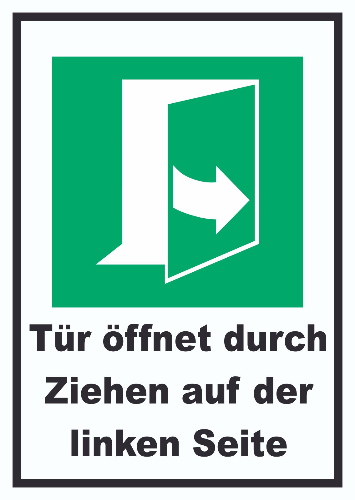 Schild Ziehen Drücken