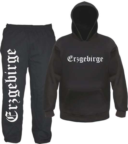 Erzgebirge Jogginganzug - Altdeutsch - Jogginghose und Hoodie