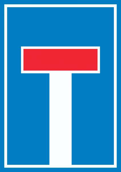 Sackgasse Schild