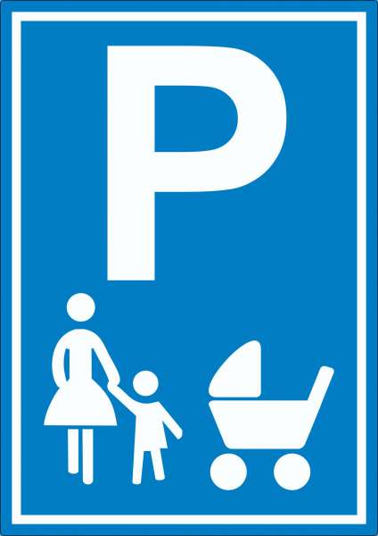 Mutter und Kind Parkplatz Aufkleber Familien Parkplatz