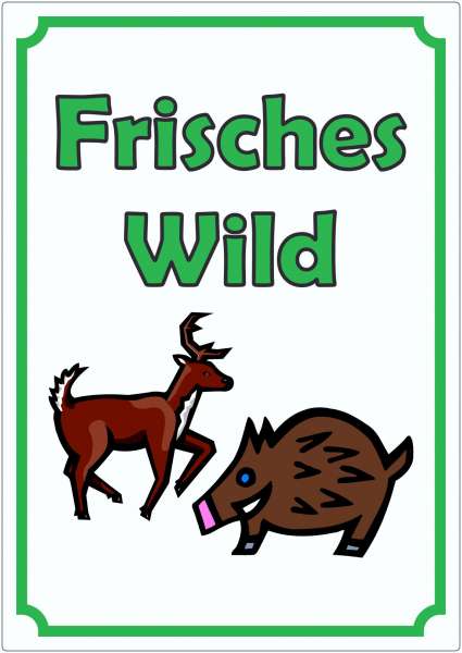 Frisches Wild Aufkleber Hochkant