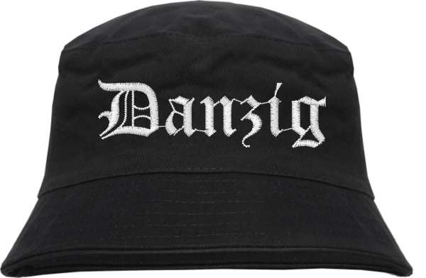 Danzig Fischerhut - Altdeutsch - bestickt - Bucket Hat Anglerhut Hut