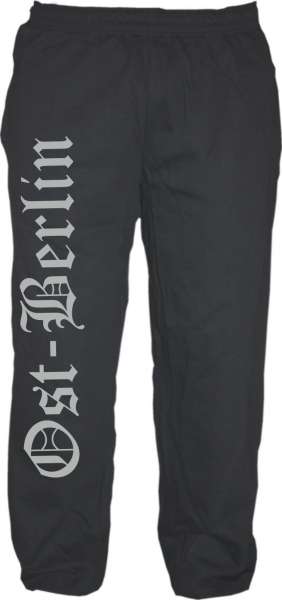 Ost-Berlin Jogginghose - Altdeutsch - Druckfarbe Silber - Sweatpants Hose