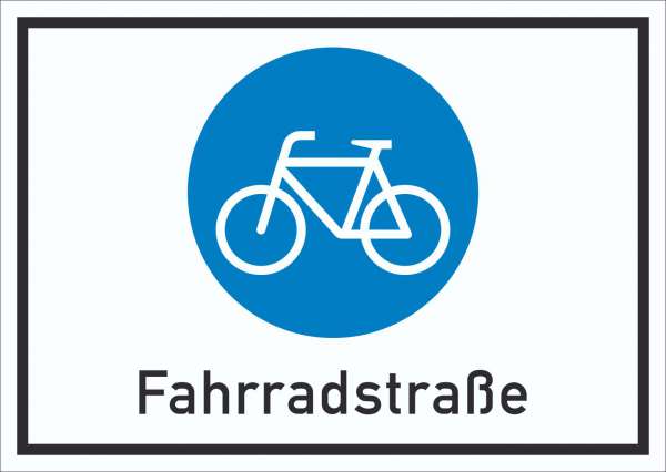 Schild Fahrradstraße Symbol
