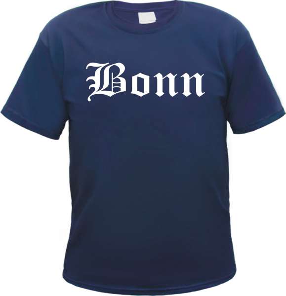 Bonn Herren T-Shirt - Altdeutsch - Blaues Tee Shirt