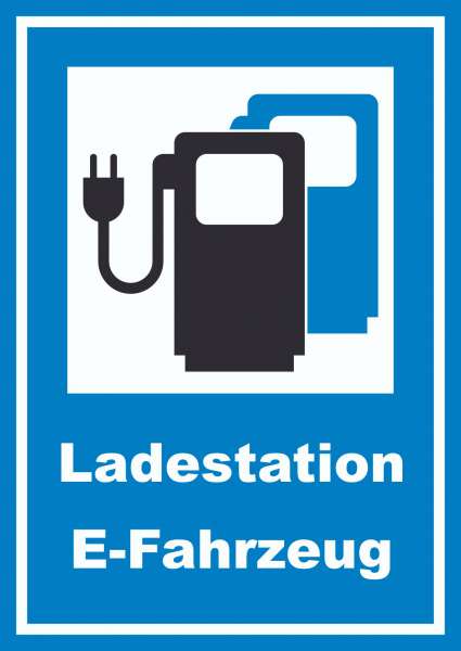 Ladestation Elektrofahrzeuge Schild