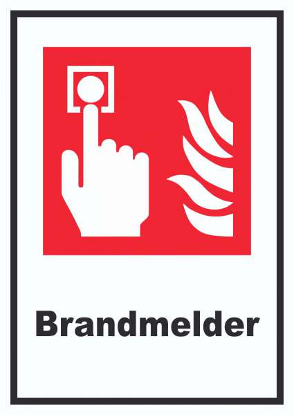 Brandmelder Schild