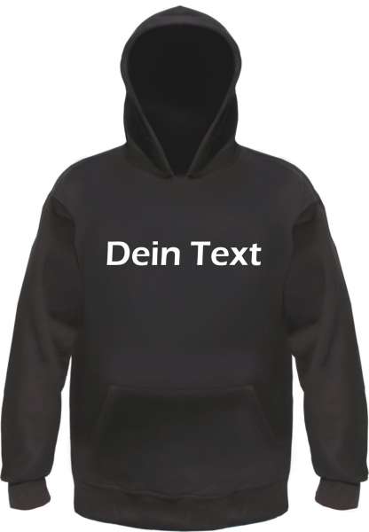 Individuelles Kapuzensweatshirt - Blockschrift - Wunschtext Druck