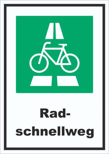 Radschnellweg Schild