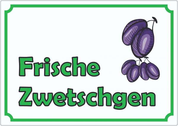 Frische Zwetschgen Aufkleber