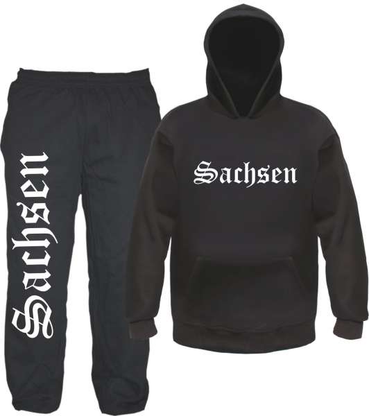 Sachsen Jogginganzug - Altdeutsch - Jogginghose und Hoodie