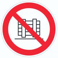 Abstellen oder Lagern verboten Aufkleber Kreis Abstellen oder Lagern verboten Aufkleber Kreis