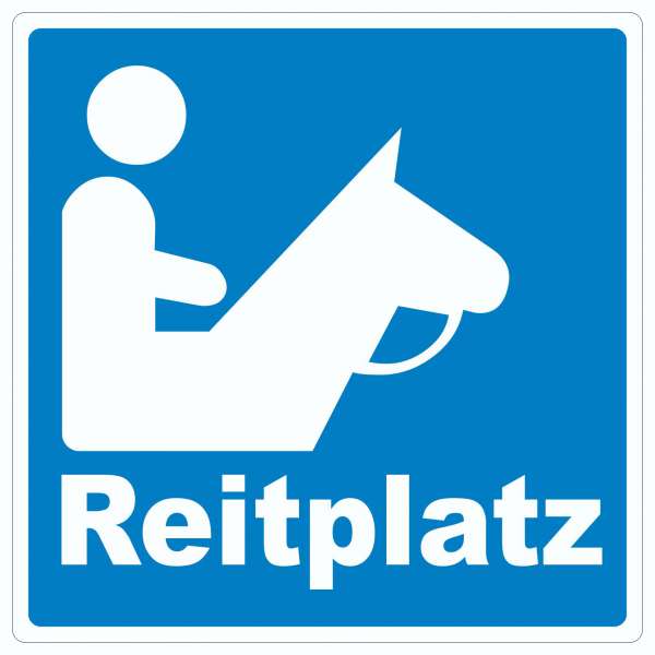 Reitplatz Aufkleber Quadrat