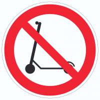 E- Scooter Abstellen verboten Aufkleber Kreis Elektro -Tretroller Roller E- Scooter Abstellen verboten Aufkleber Kreis Elektro -Tretroller Roller