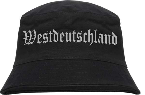Westdeutschland Fischerhut - Druckfarbe Silber - Bucket Hat
