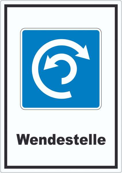 Wendestelle Umdrehen erlaubt Symbol und Text Aufkleber