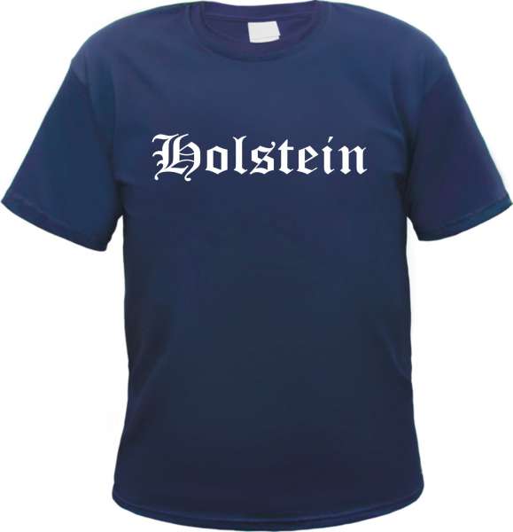 Holstein Herren T-Shirt - Altdeutsch - Blaues Tee Shirt