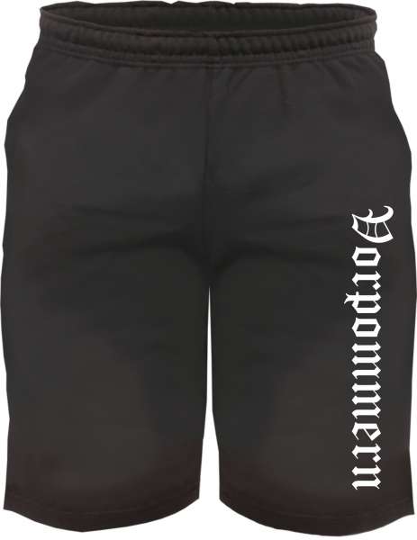 Vorpommern Sweatshorts - Altdeutsch bedruckt - Kurze Hose Shorts