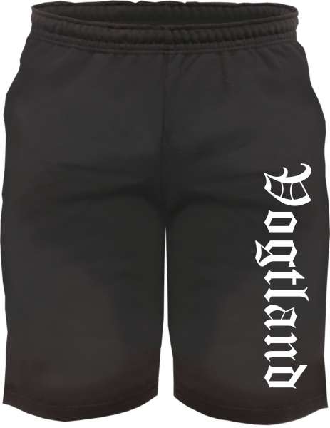 Vogtland Sweatshorts - Altdeutsch bedruckt - Kurze Hose Shorts