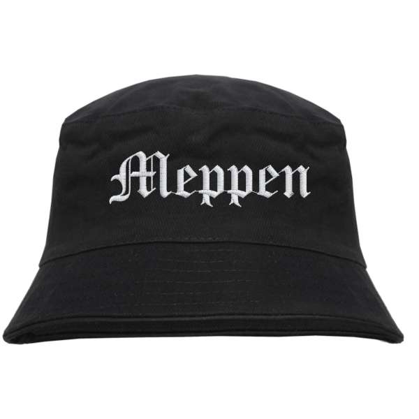 Meppen Fischerhut - Altdeutsch - bestickt - Bucket Hat Anglerhut Hut