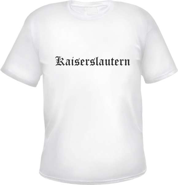 Kaiserslautern Herren T-Shirt - Altdeutsch - Weißes Tee Shirt