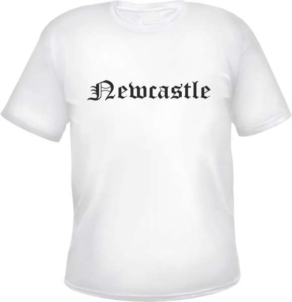 Newcastle Herren T-Shirt - Altdeutsch - Weißes Tee Shirt
