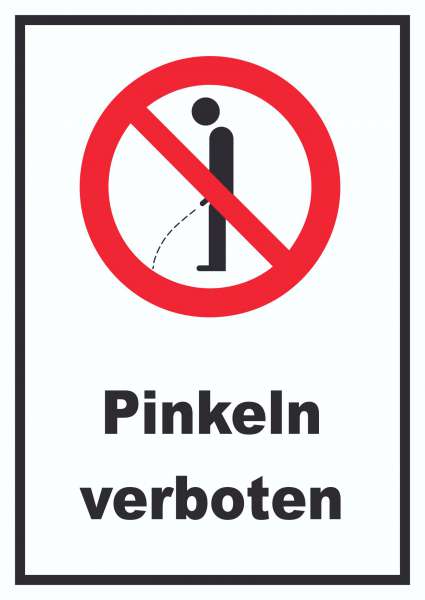 Pinkeln verboten Schild