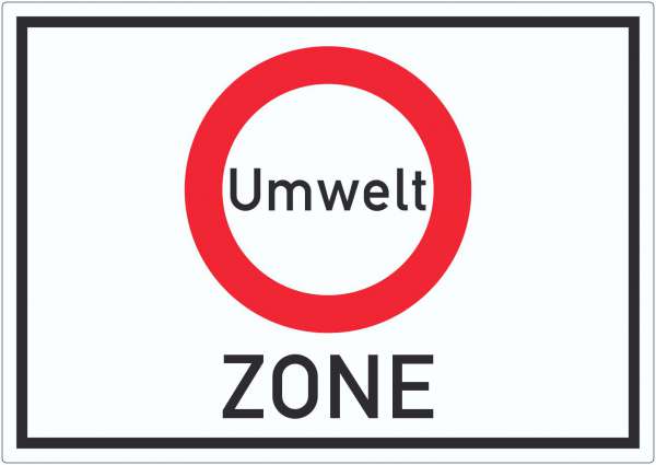 Umweltzone Symbol Aufkleber