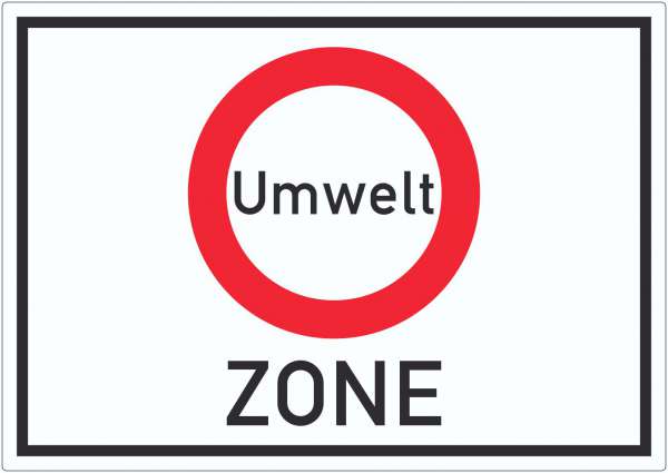 Umweltzone Symbol Aufkleber