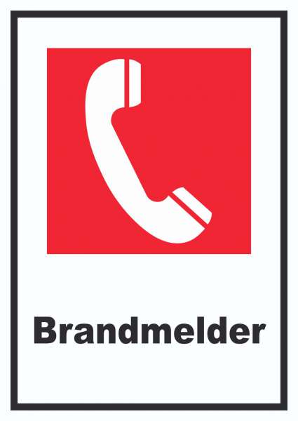 Brandmelder Schild