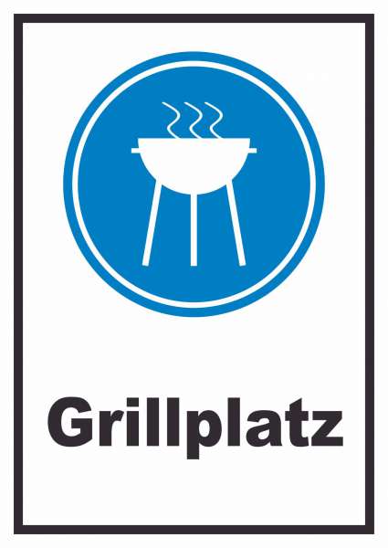 Grillplatz Schild