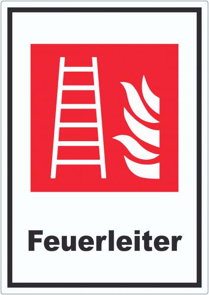 Feuerleiter Aufkleber