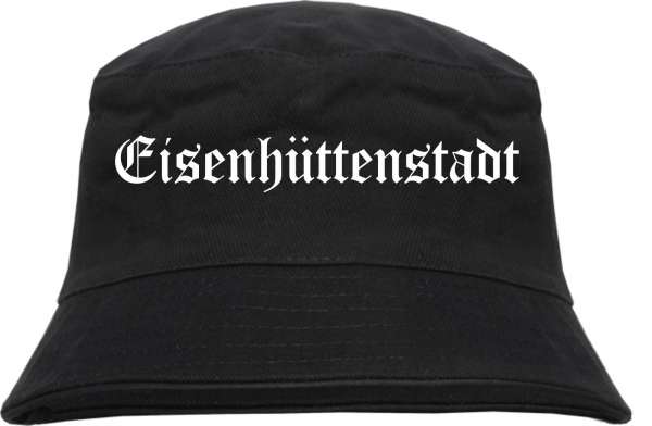 Eisenhüttenstadt Fischerhut - Altdeutsch - bedruckt - Bucket Hat Anglerhut Hut