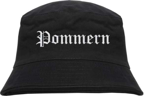 Pommern Fischerhut - Altdeutsch - bestickt - Bucket Hat Anglerhut Hut