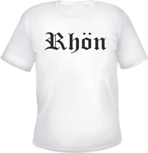 Rhön Herren T-Shirt - Altdeutsch - Weißes Tee Shirt