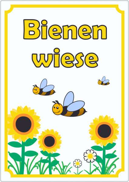 Aufkleber Bienenwiese