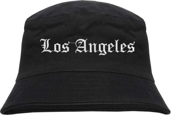 Los Angeles Fischerhut - Altdeutsch - bestickt - Bucket Hat Anglerhut Hut