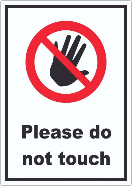 Do not touch Aufkleber