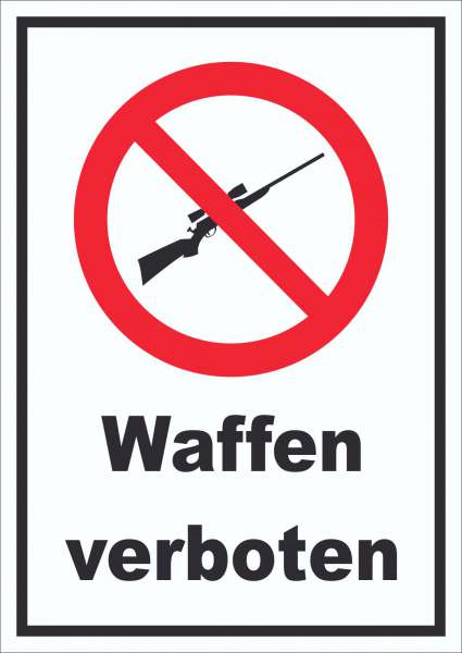 Waffen verboten Schild