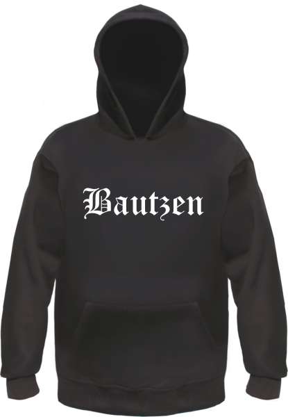 Bautzen Kapuzensweatshirt - Altdeutsch bedruckt - Hoodie Kapuzenpullover