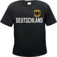 Deutschland Herren T-Shirt - mit Wappen - Tee Shirt Deutschland Herren T-Shirt - mit Wappen - Tee Shirt