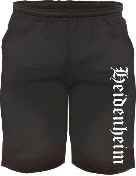 Heidenheim Sweatshorts - Altdeutsch bedruckt - Kurze Hose Shorts