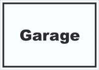 Garage Schild mit Text Auto Stellplatz waagerecht Garage Schild mit Text Auto Stellplatz waagerecht