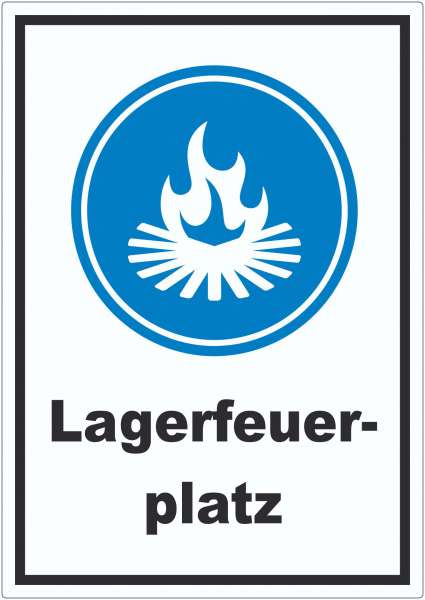 Lagerfeuerplatz Aufkleber