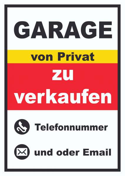 Garage zu verkaufen von Privat Hochkant