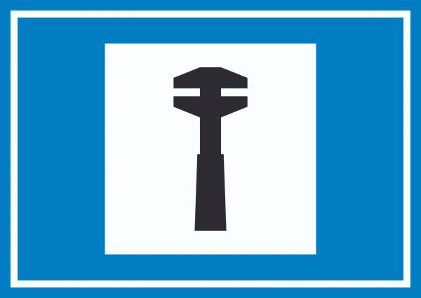 Pannenhilfe Symbol Schild