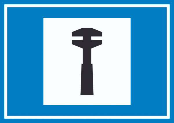Pannenhilfe Symbol Schild