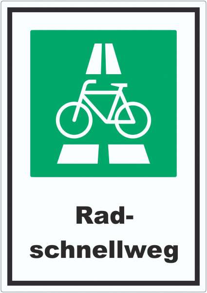 Radschnellweg Aufkleber