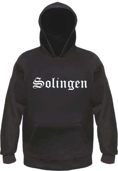 Solingen Kapuzensweatshirt - Altdeutsch bedruckt - Hoodie Kapuzenpullover